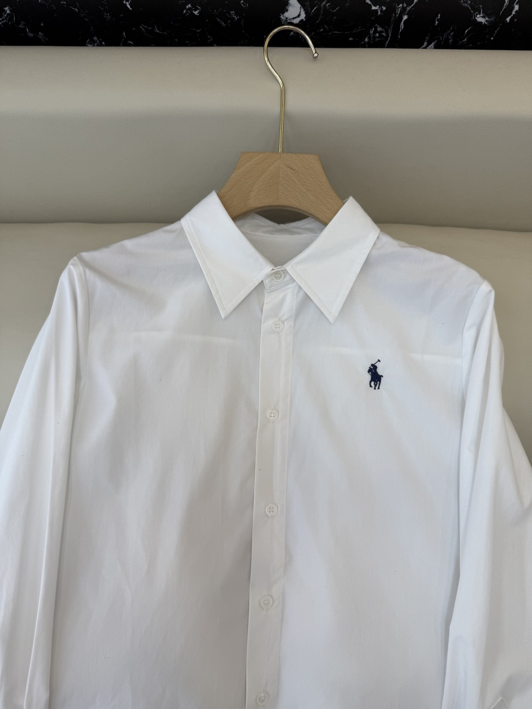 CY065#新款衬衫。polo 长袖纯棉 基础款 衬衫 白色 蓝色 条纹色 SML