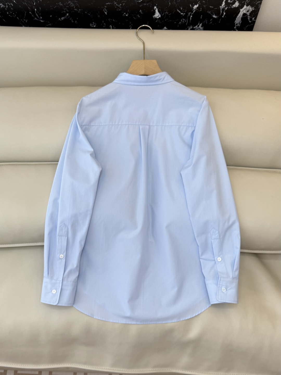 CY065#新款衬衫。polo 长袖纯棉 基础款 衬衫 白色 蓝色 条纹色 SML