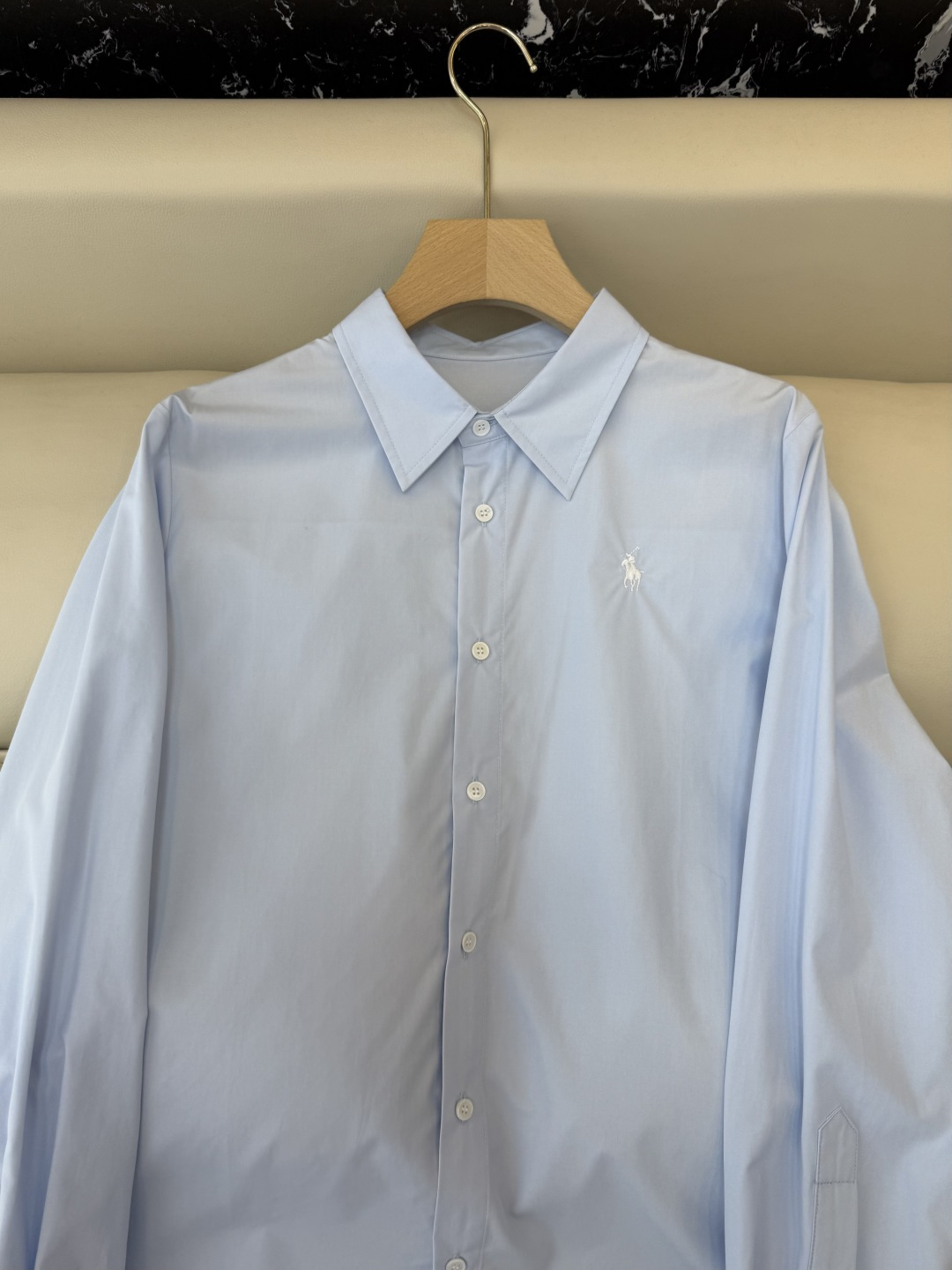 CY065#新款衬衫。polo 长袖纯棉 基础款 衬衫 白色 蓝色 条纹色 SML