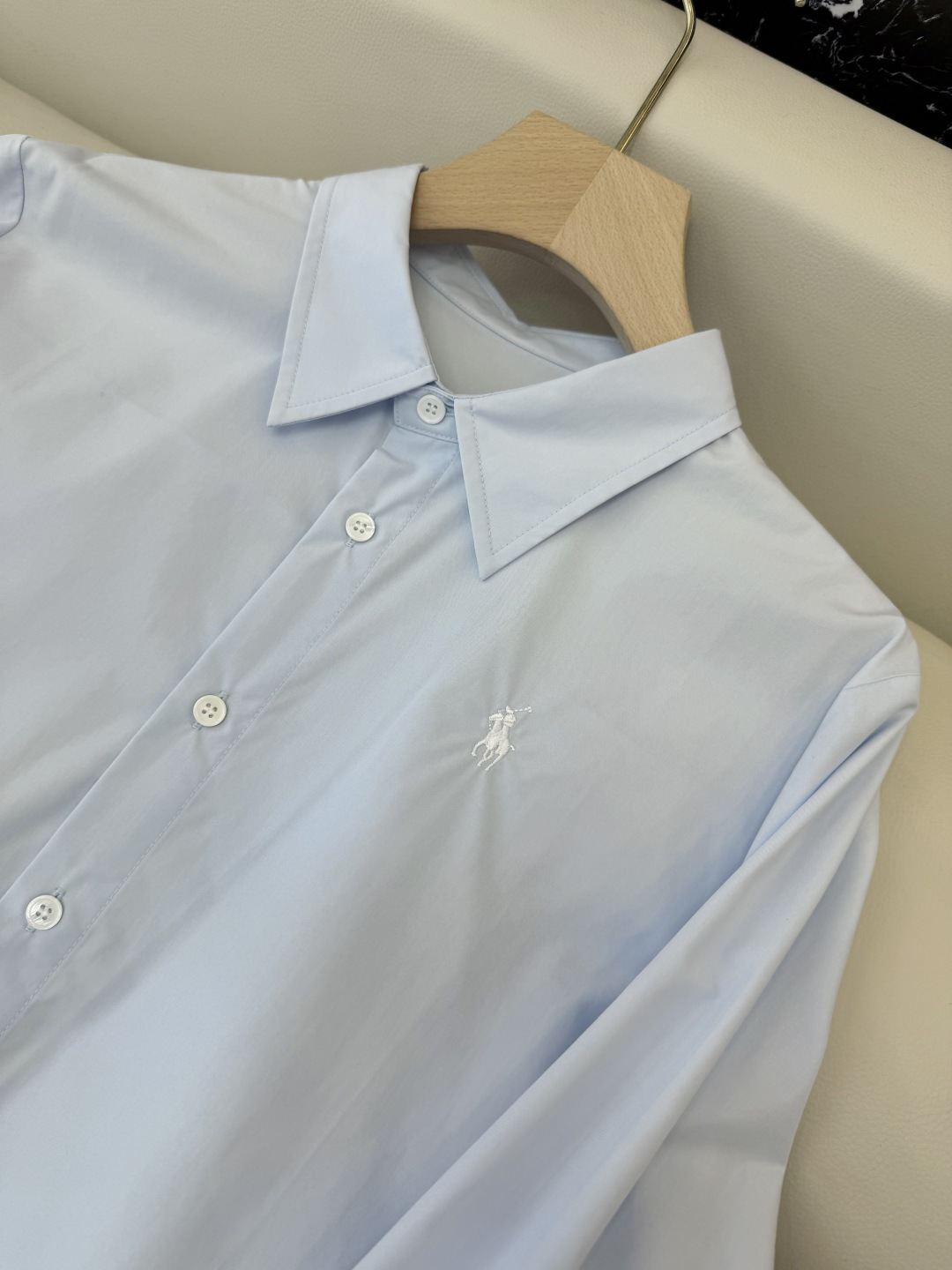 CY065#新款衬衫。polo 长袖纯棉 基础款 衬衫 白色 蓝色 条纹色 SML