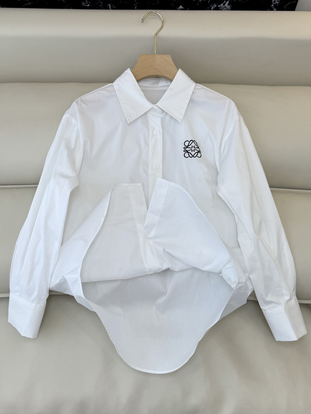 CY050#新款衬衫。Loewe 长袖纯棉 基础款 衬衫 粉色 白色 蓝色 SML