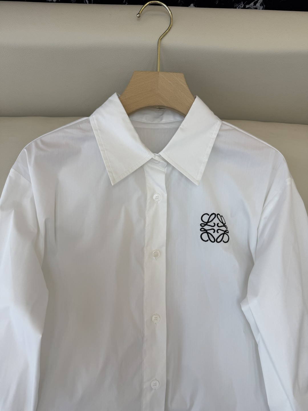 CY050#新款衬衫。Loewe 长袖纯棉 基础款 衬衫 粉色 白色 蓝色 SML