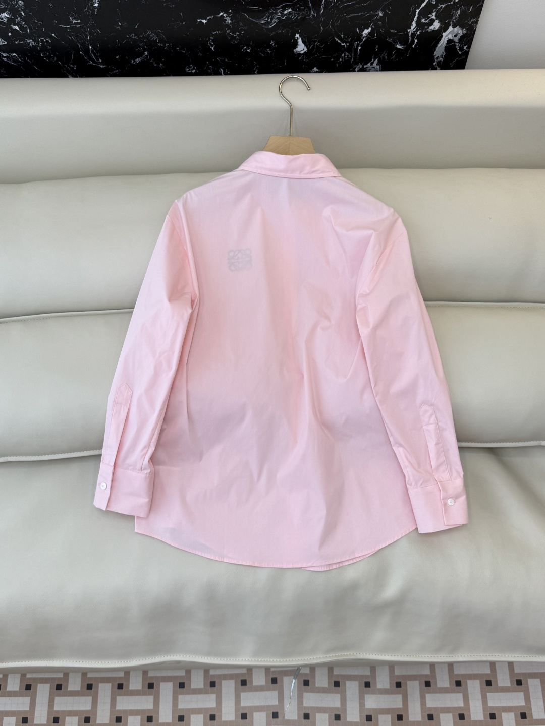 CY050#新款衬衫。Loewe 长袖纯棉 基础款 衬衫 粉色 白色 蓝色 SML