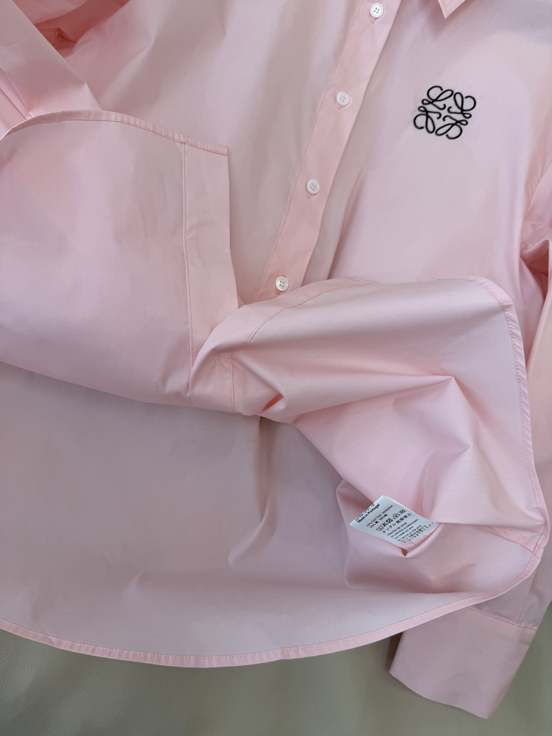 CY050#新款衬衫。Loewe 长袖纯棉 基础款 衬衫 粉色 白色 蓝色 SML