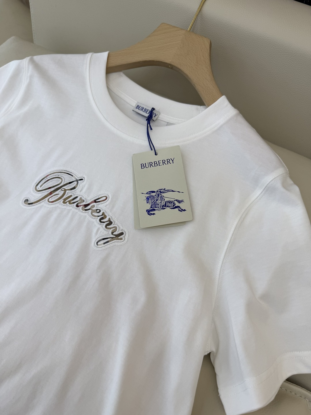 QG0134#新款T恤‼️Bur 印花字母logo 短袖T恤 四色 SML