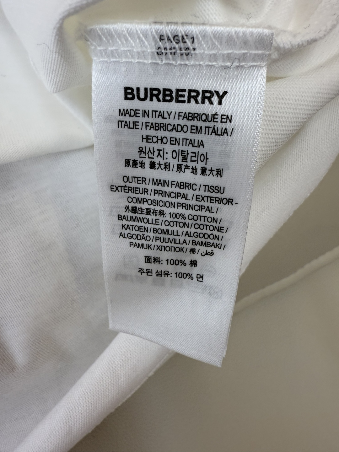 QG0134#新款T恤‼️Bur 印花字母logo 短袖T恤 四色 SML