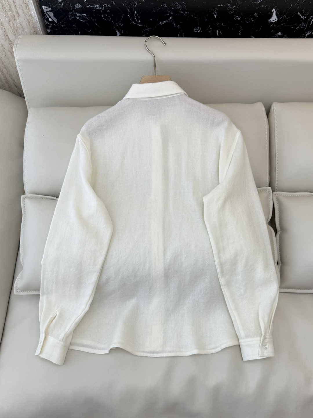 QD7918#新款衬衫💕Max mara 89%羊毛 长袖衬衫 绿色 白色 SMLXL