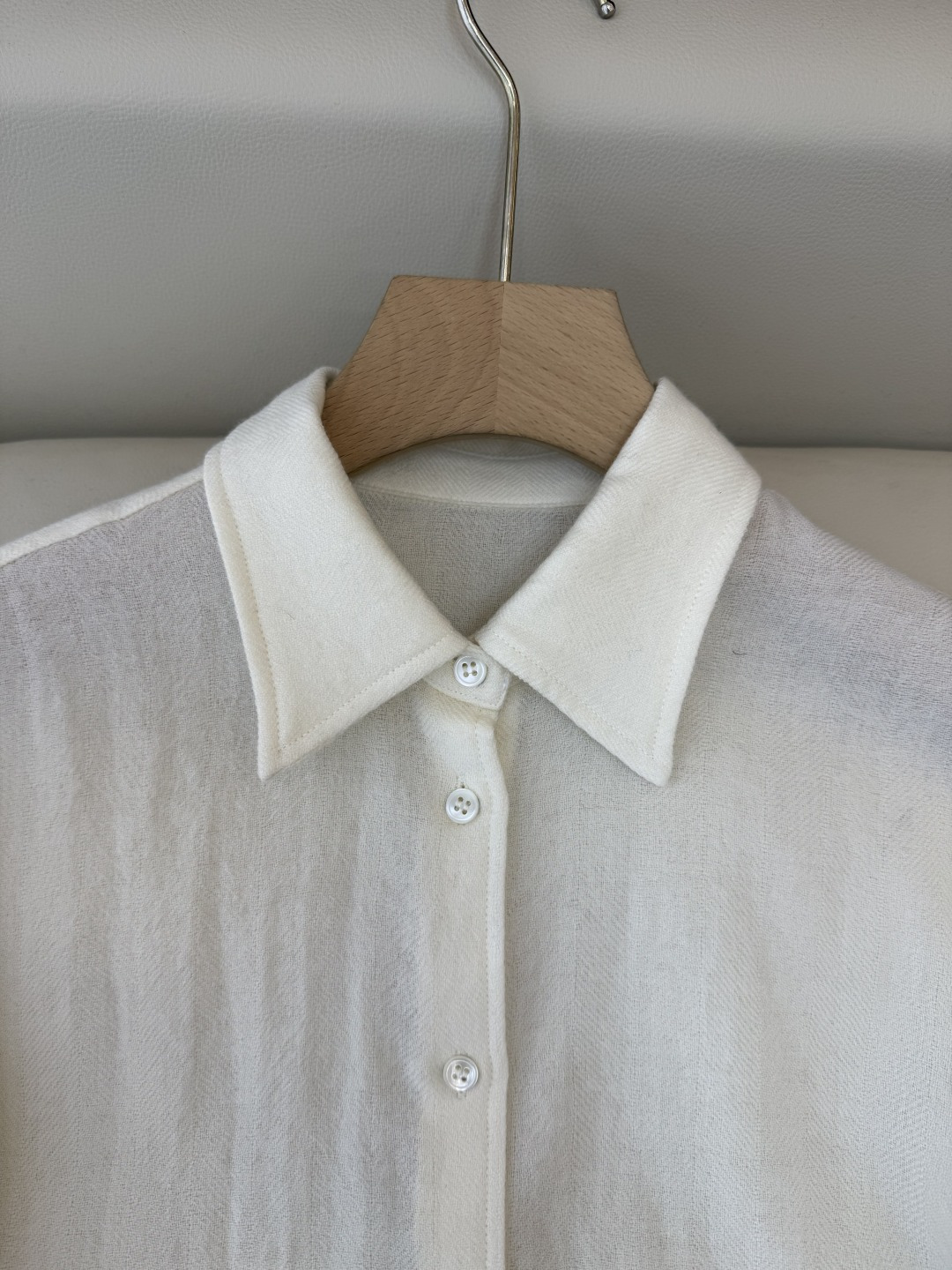 QD7918#新款衬衫💕Max mara 89%羊毛 长袖衬衫 绿色 白色 SMLXL