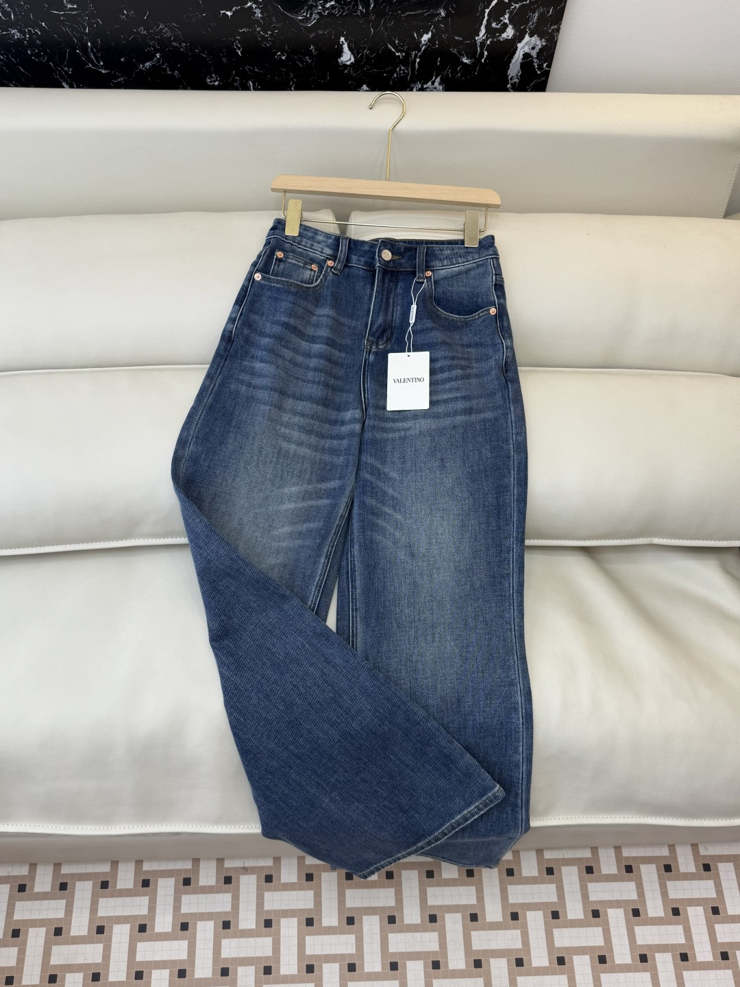 CK038#牛仔裤新款💕Valentino 显瘦显腿长 弹力棉 牛仔裤 S-XL
