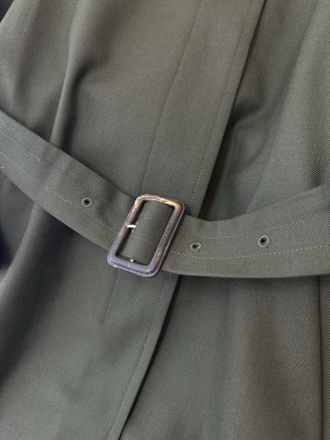 QD7911#新款风衣LP 顶级版 100% 美丽奴羊毛 长袖风衣 绿色 36-42