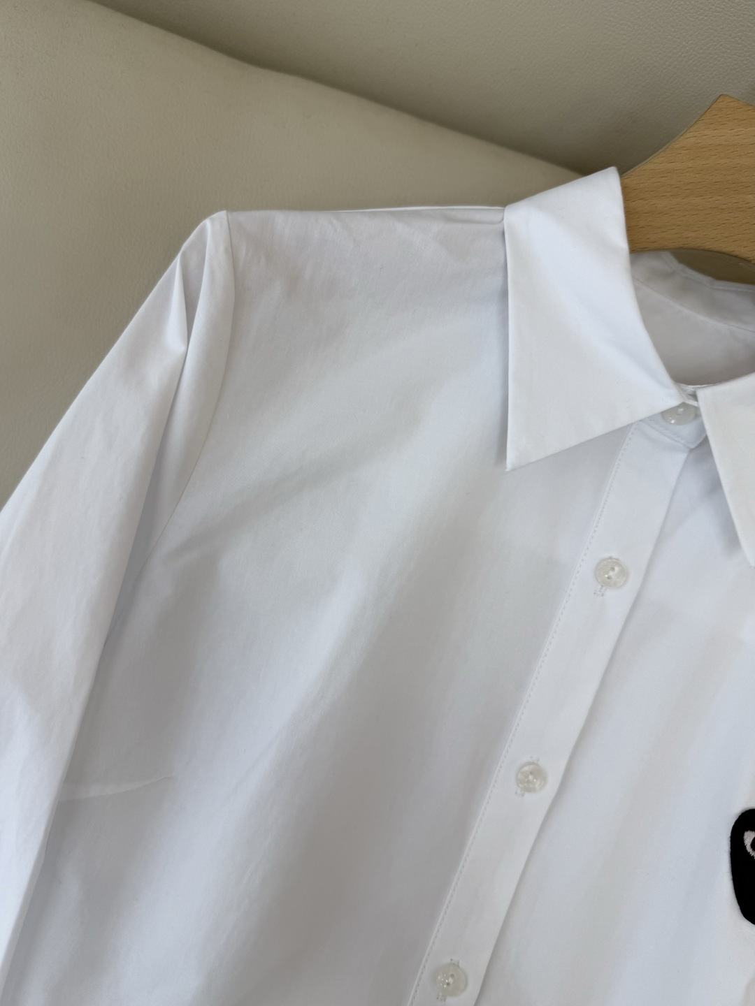 CY082#新款衬衫💕川久保玲 爱心绣花 长款纯棉衬衫 多色 SML