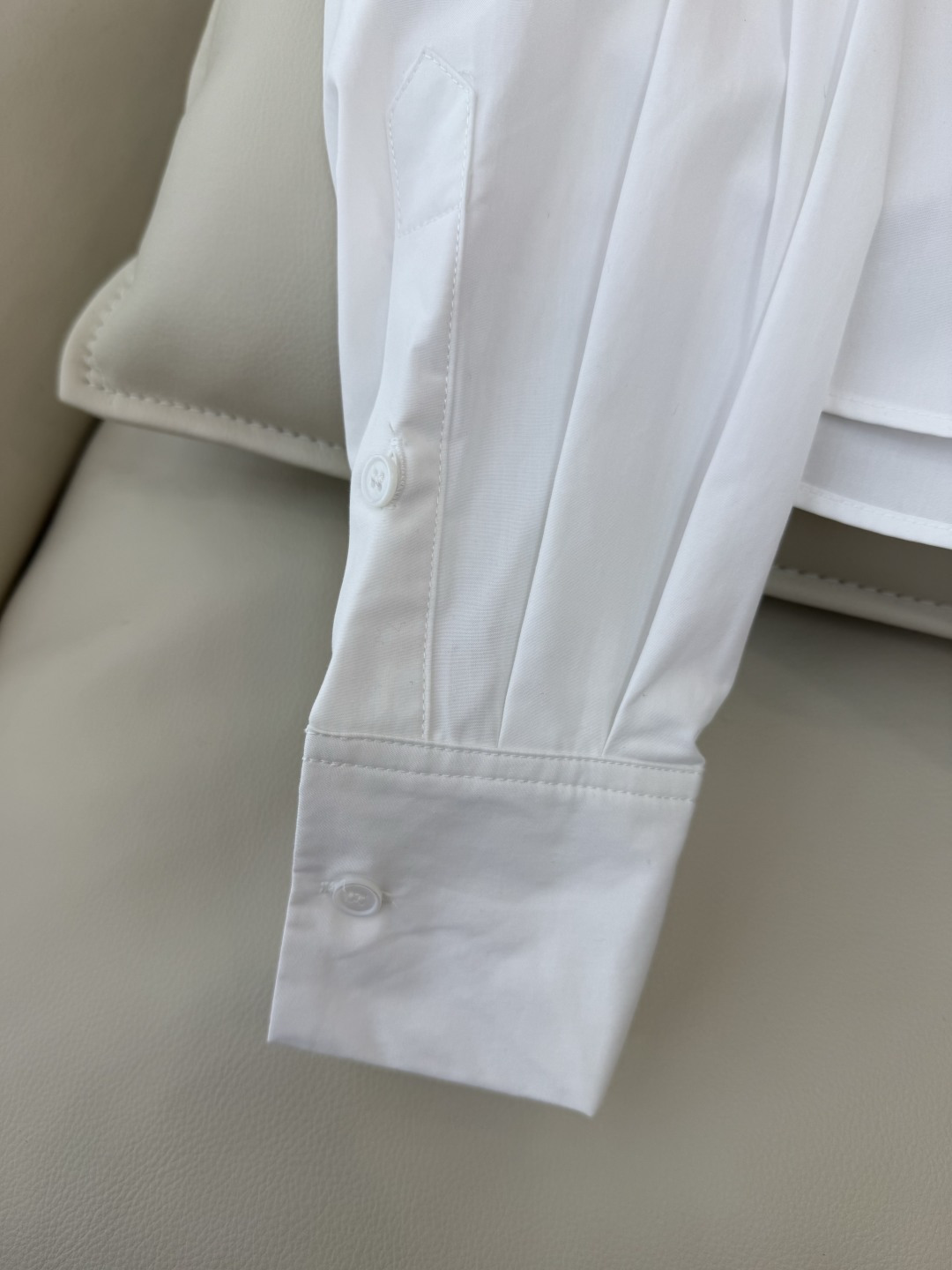 CY081#新款衬衫💕绣花 长款纯棉衬衫 白色 蓝色 SML