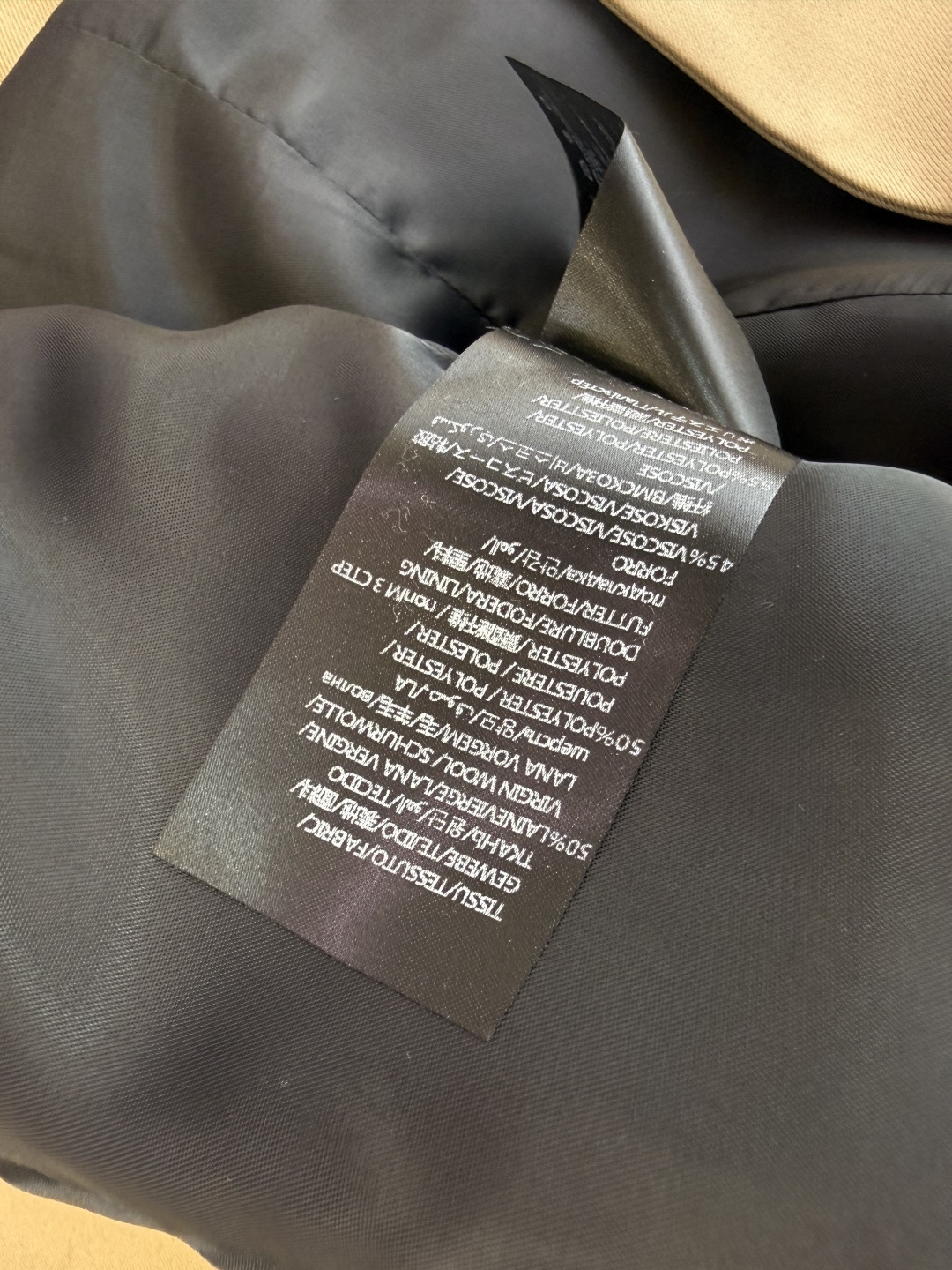 XZ089#新款外套💕YSL 超级大爆款 牛角扣长袖西装外套 黑色 卡其色 SMLXL