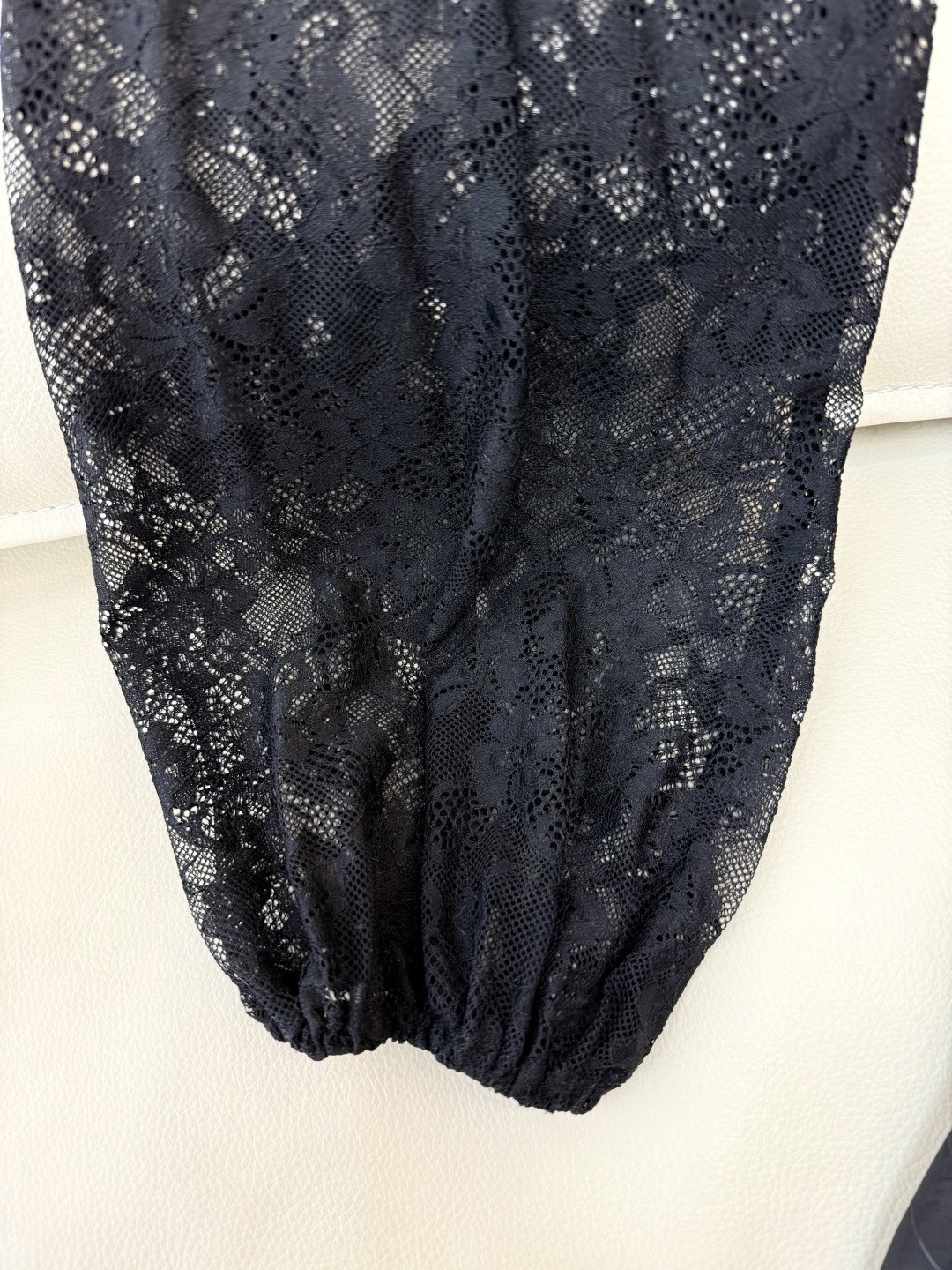 XF056#新款套装💕飘逸印花长袖V领蕾丝长裙 连衣裙 SMLXL