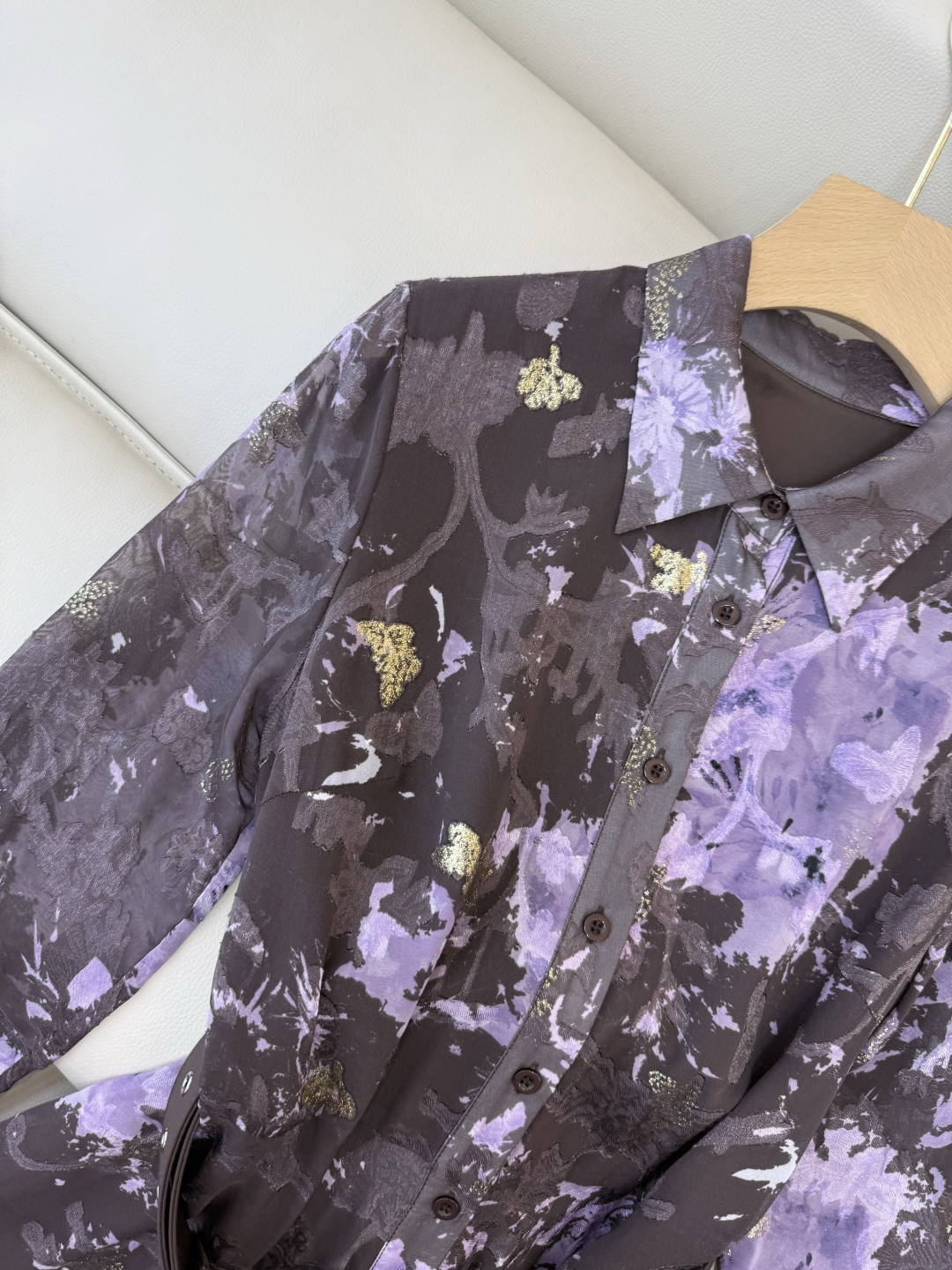 XF057#新款套装💕飘逸印花长袖 长裙 连衣裙 SMLXL