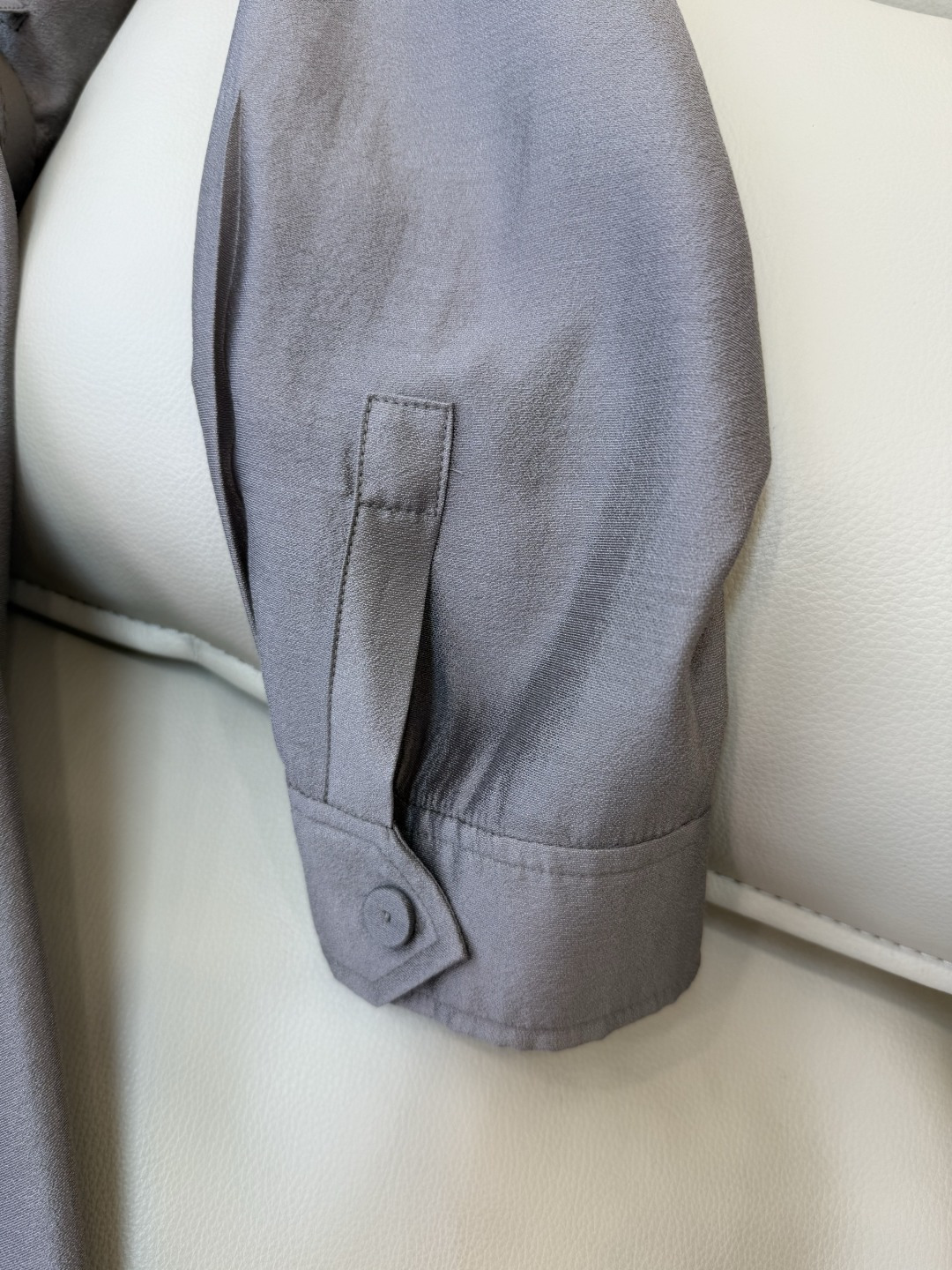 XF063#新款连衣裙💕飘逸衬衫领 长袖 长裙 连衣裙 蓝色 灰色 酒红色 SMLXL