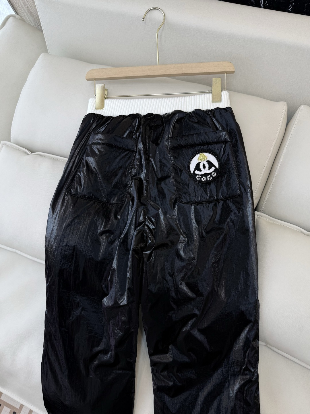 QGL037#新款羽绒裤💕Chanel 羊绒拼接 羽绒裤 黑色 白色 36/38/40/42