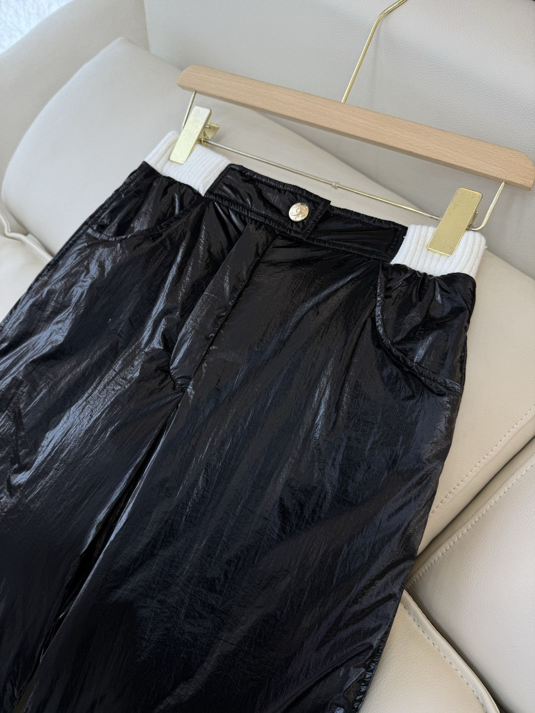 QGL037#新款羽绒裤💕Chanel 羊绒拼接 羽绒裤 黑色 白色 36/38/40/42