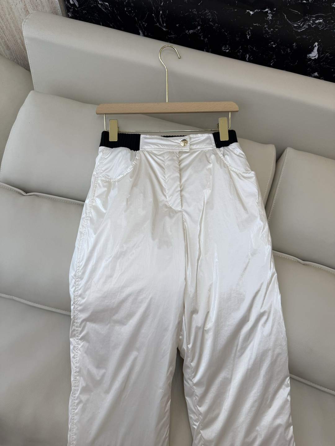 QGL037#新款羽绒裤💕Chanel 羊绒拼接 羽绒裤 黑色 白色 36/38/40/42