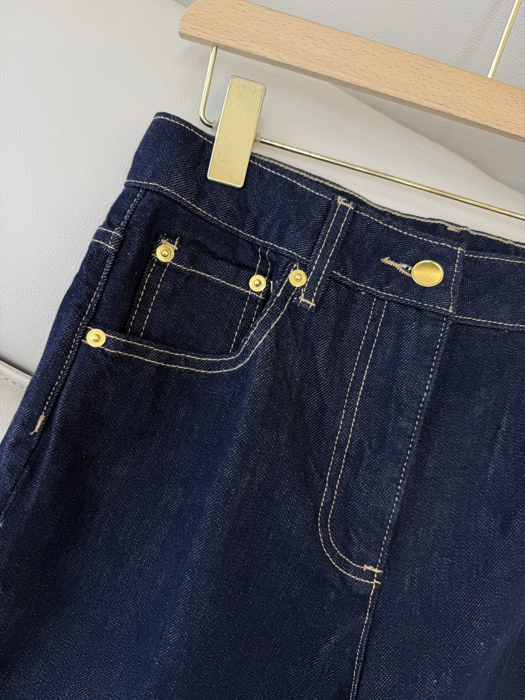 MA010#新款牛仔裤💕LV 老花logo印花 水洗牛仔棉牛仔裤 蓝色 25-30