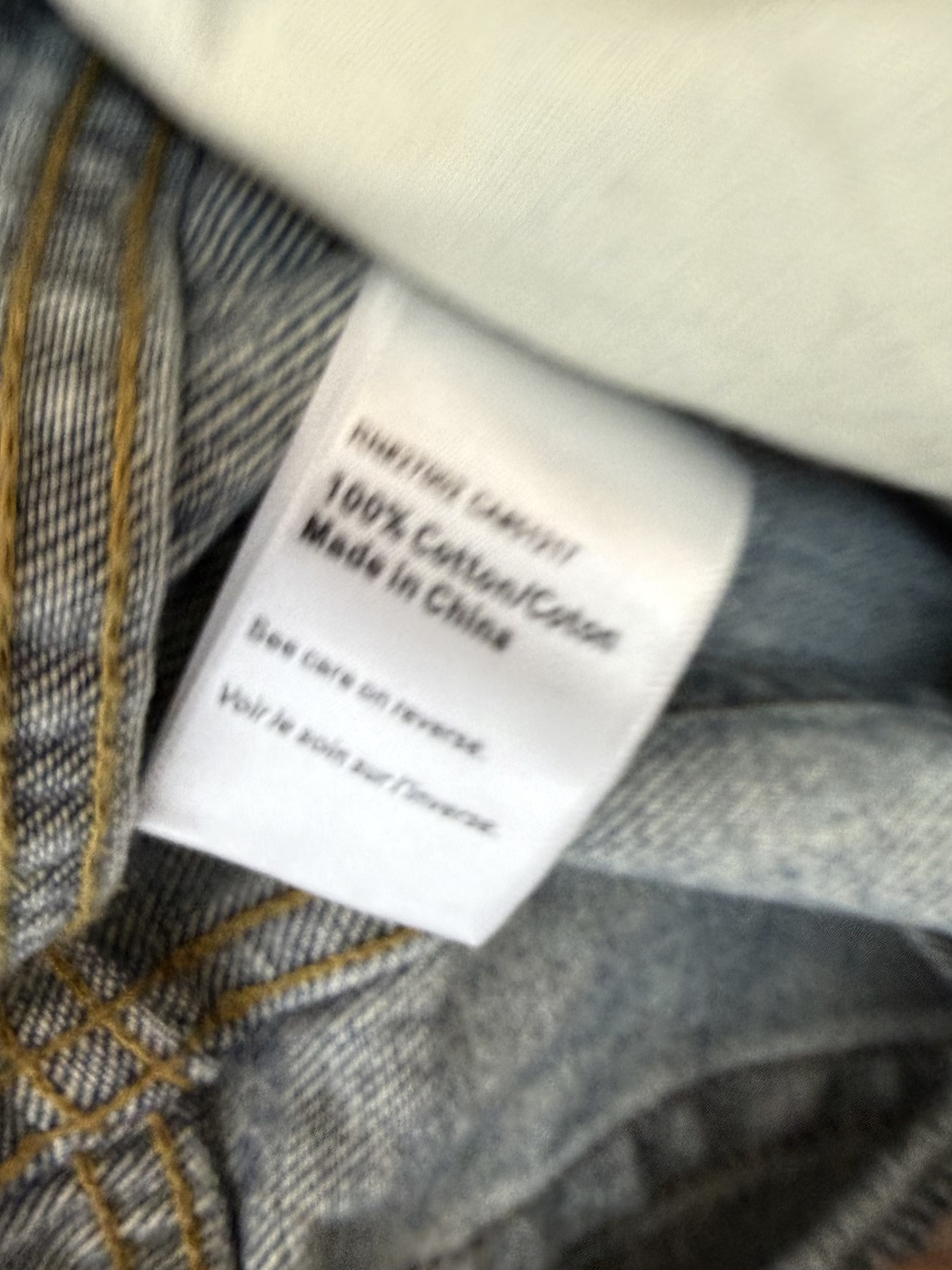 MA011#新款牛仔裤💕LV 老花logo皮标 水洗牛仔棉牛仔裤 蓝色 25-30