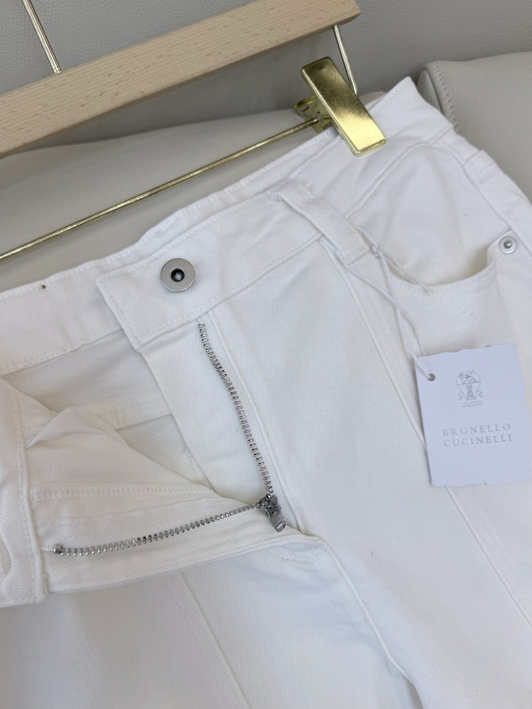 MA007#新款牛仔裤💕BC 水洗牛仔棉牛仔裤 白色 25-30