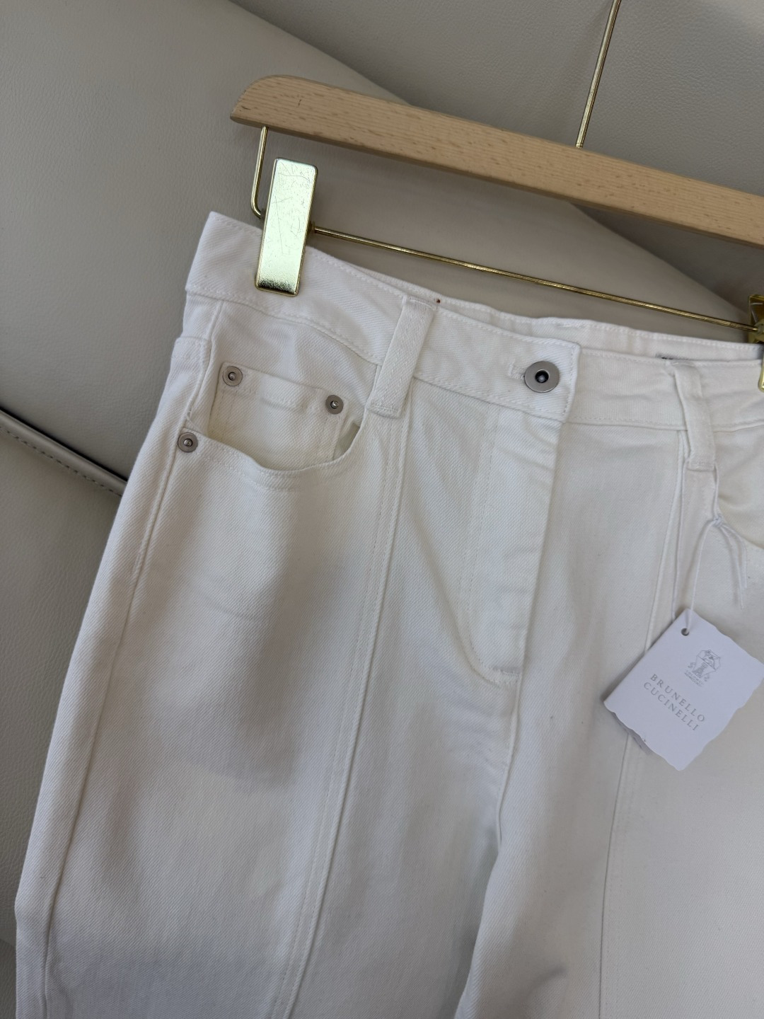 MA007#新款牛仔裤💕BC 水洗牛仔棉牛仔裤 白色 25-30