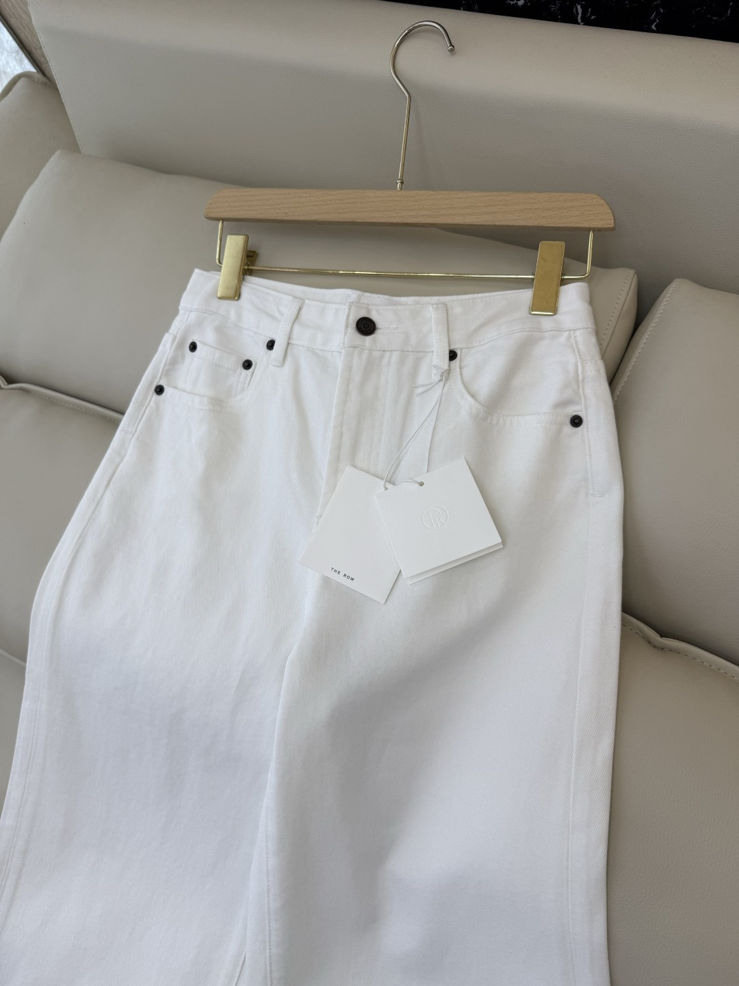 MA005#新款牛仔裤💕The row 水洗牛仔棉牛仔裤 白色 25-30