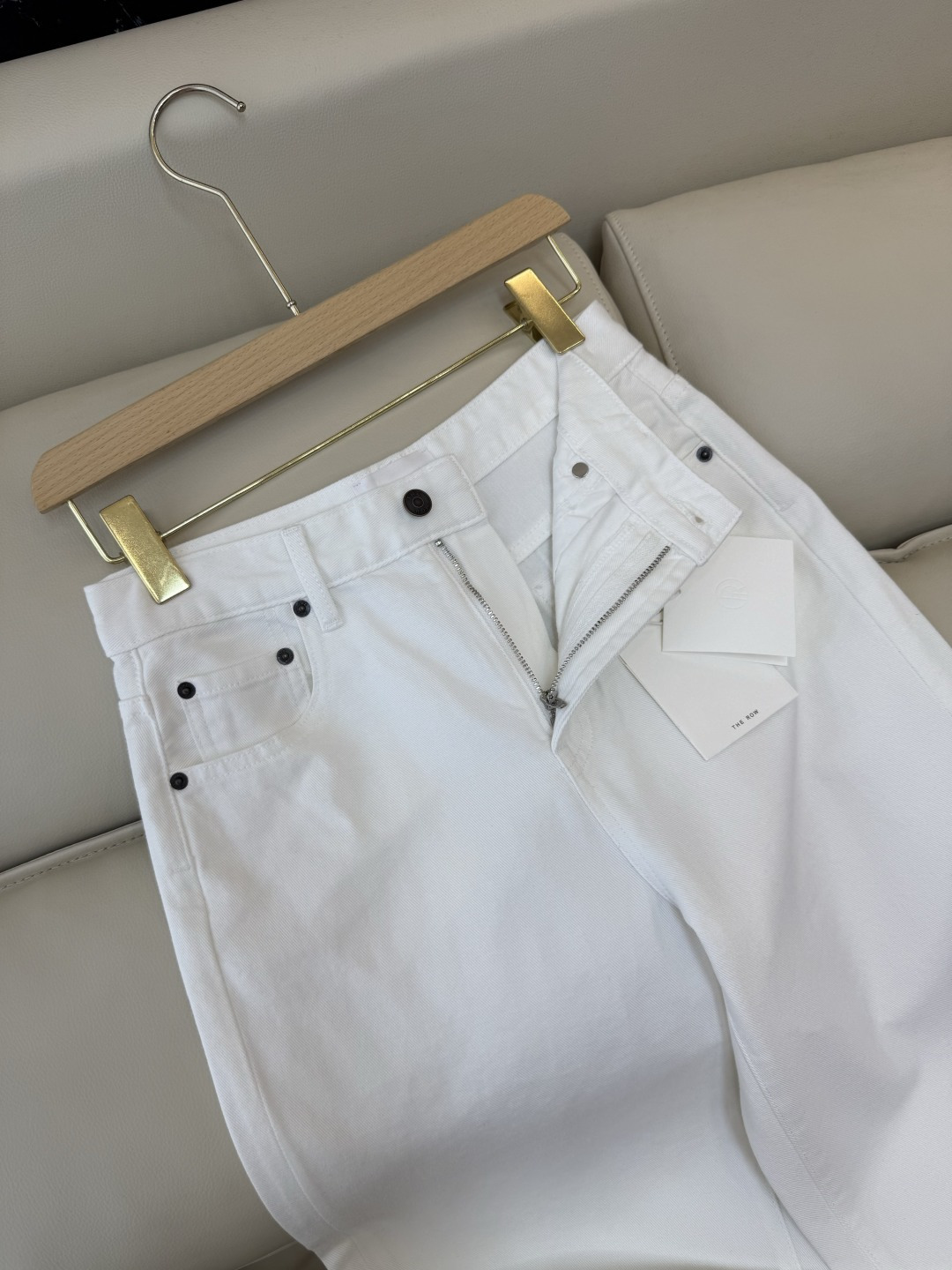MA005#新款牛仔裤💕The row 水洗牛仔棉牛仔裤 白色 25-30