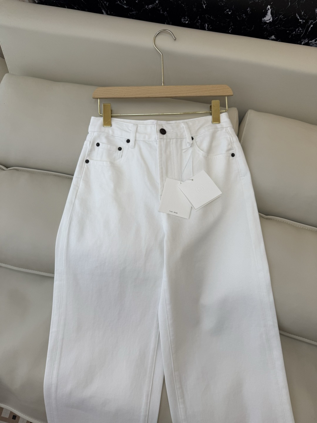 MA005#新款牛仔裤💕The row 水洗牛仔棉牛仔裤 白色 25-30