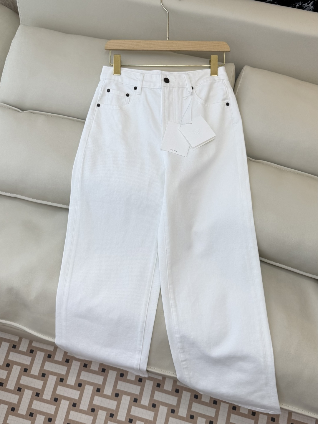 MA005#新款牛仔裤💕The row 水洗牛仔棉牛仔裤 白色 25-30
