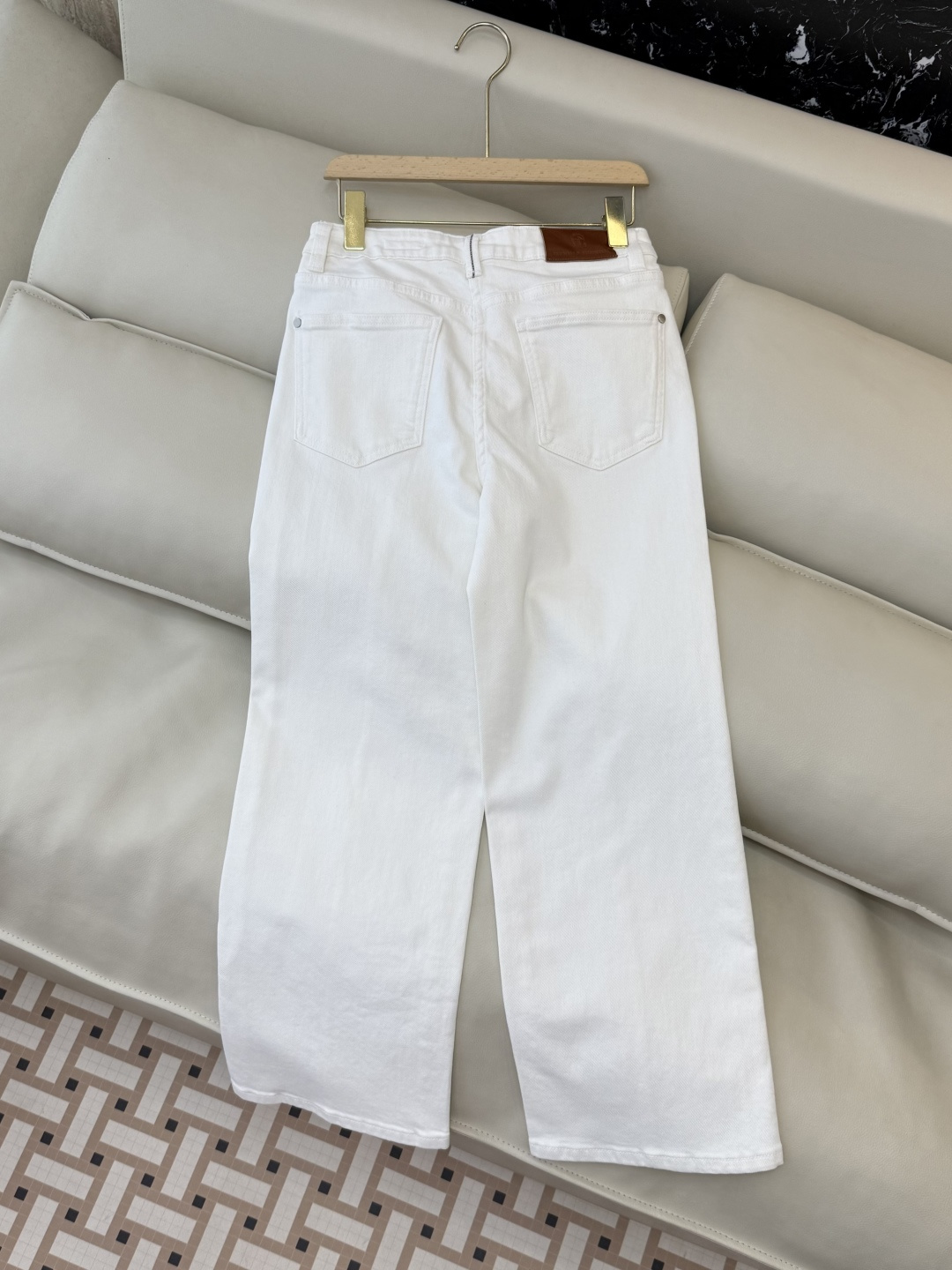 MA007#新款牛仔裤💕BC 水洗牛仔棉牛仔裤 白色 25-30