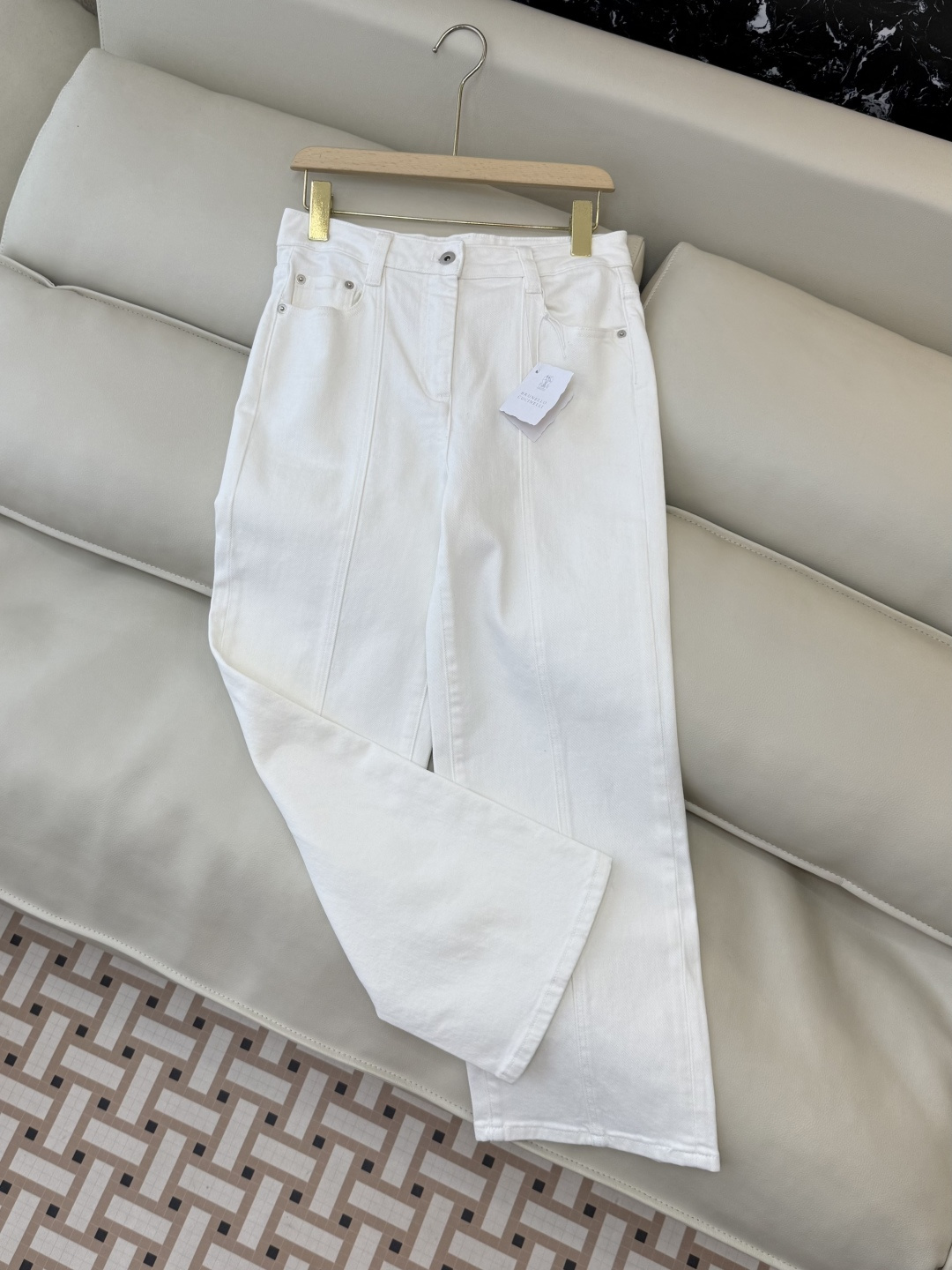 MA007#新款牛仔裤💕BC 水洗牛仔棉牛仔裤 白色 25-30