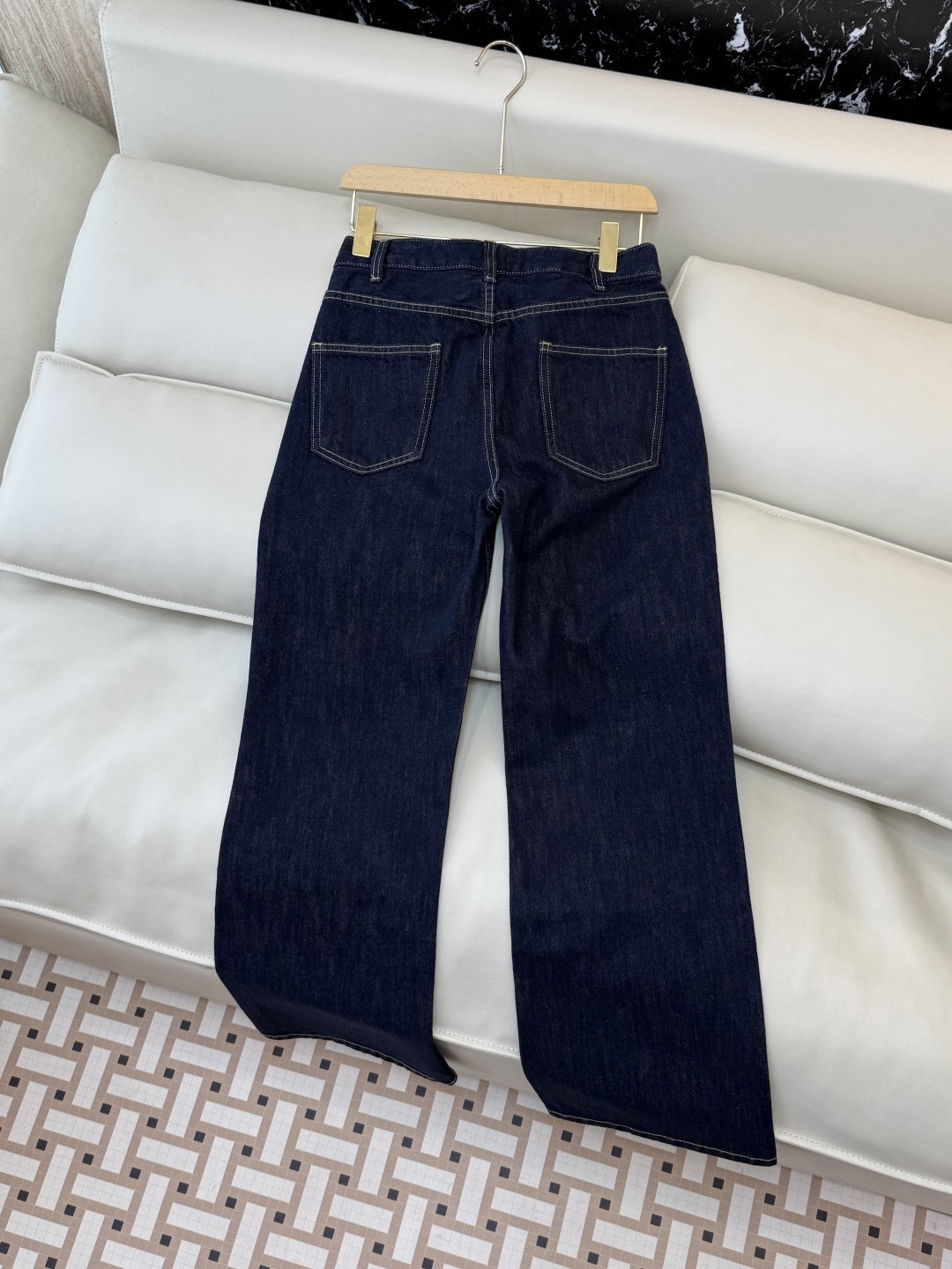 MA012#新款牛仔裤💕Celine 双口袋 水洗牛仔棉牛仔裤 蓝色 25-30