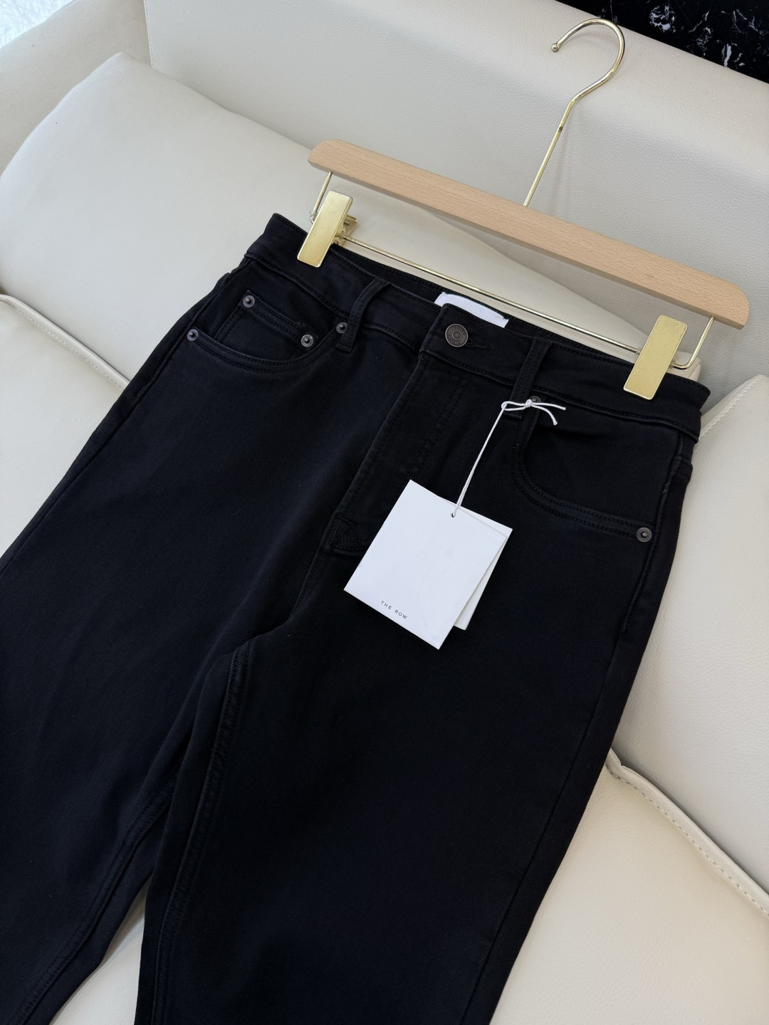 MA009#新款牛仔裤💕The row 水洗牛仔棉牛仔裤 黑色 蓝色 25-30