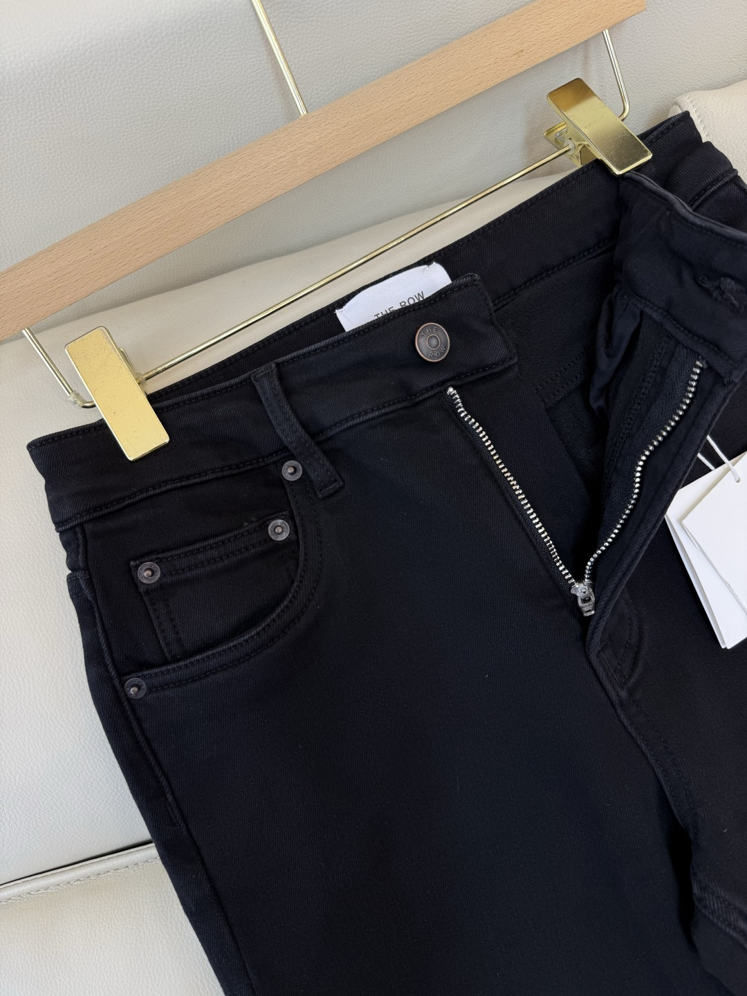 MA009#新款牛仔裤💕The row 水洗牛仔棉牛仔裤 黑色 蓝色 25-30