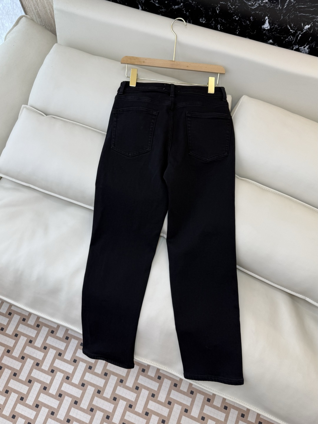 MA009#新款牛仔裤💕The row 水洗牛仔棉牛仔裤 黑色 蓝色 25-30