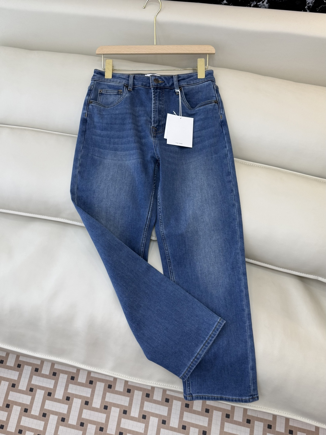 MA009#新款牛仔裤💕The row 水洗牛仔棉牛仔裤 黑色 蓝色 25-30