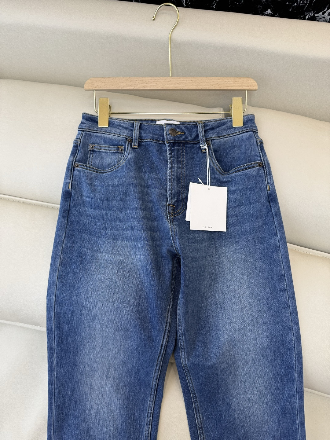 MA009#新款牛仔裤💕The row 水洗牛仔棉牛仔裤 黑色 蓝色 25-30