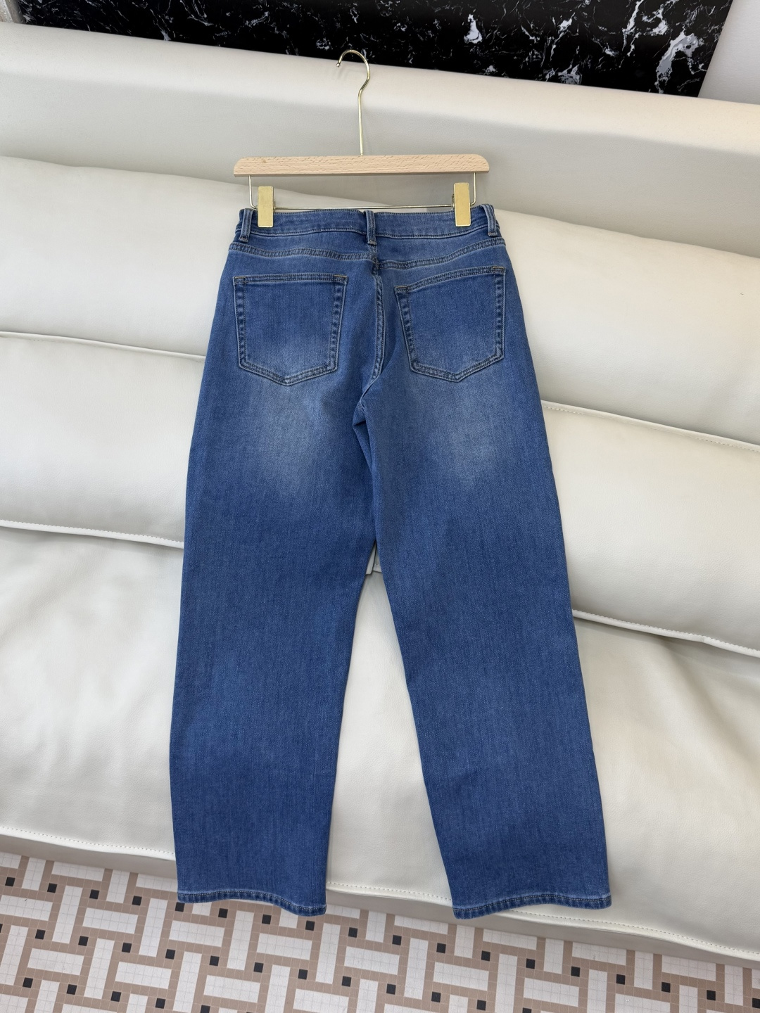 MA009#新款牛仔裤💕The row 水洗牛仔棉牛仔裤 黑色 蓝色 25-30