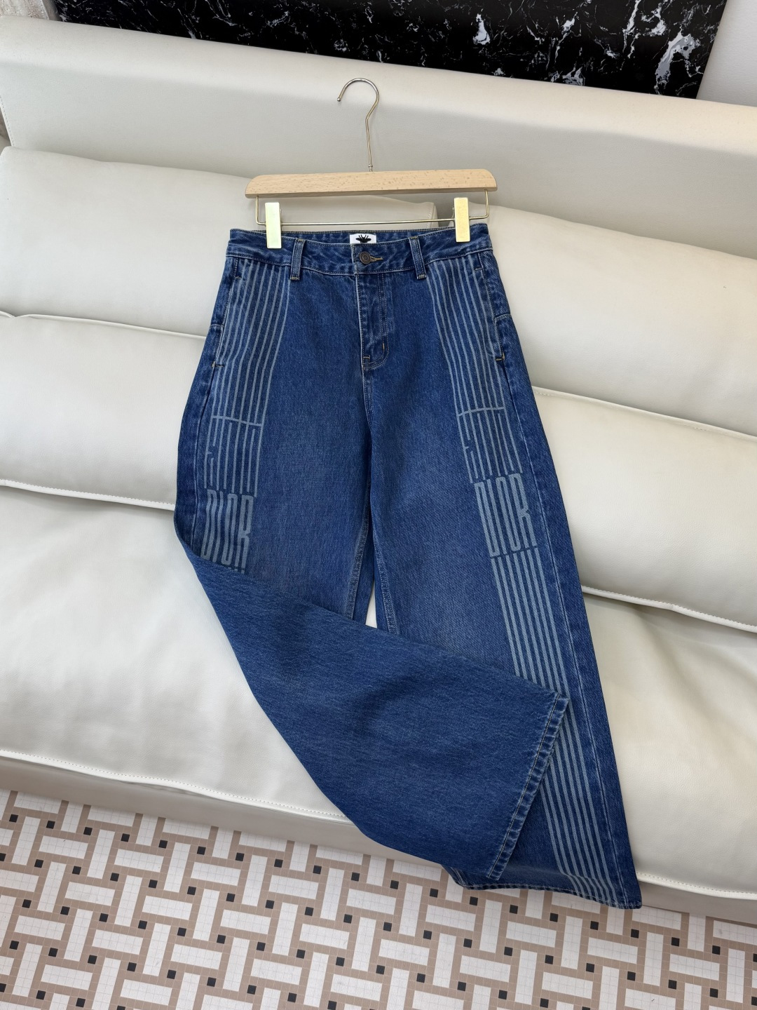 MA001#新款牛仔裤💕Dior 水洗牛仔棉牛仔裤 黑色 蓝色 25-30