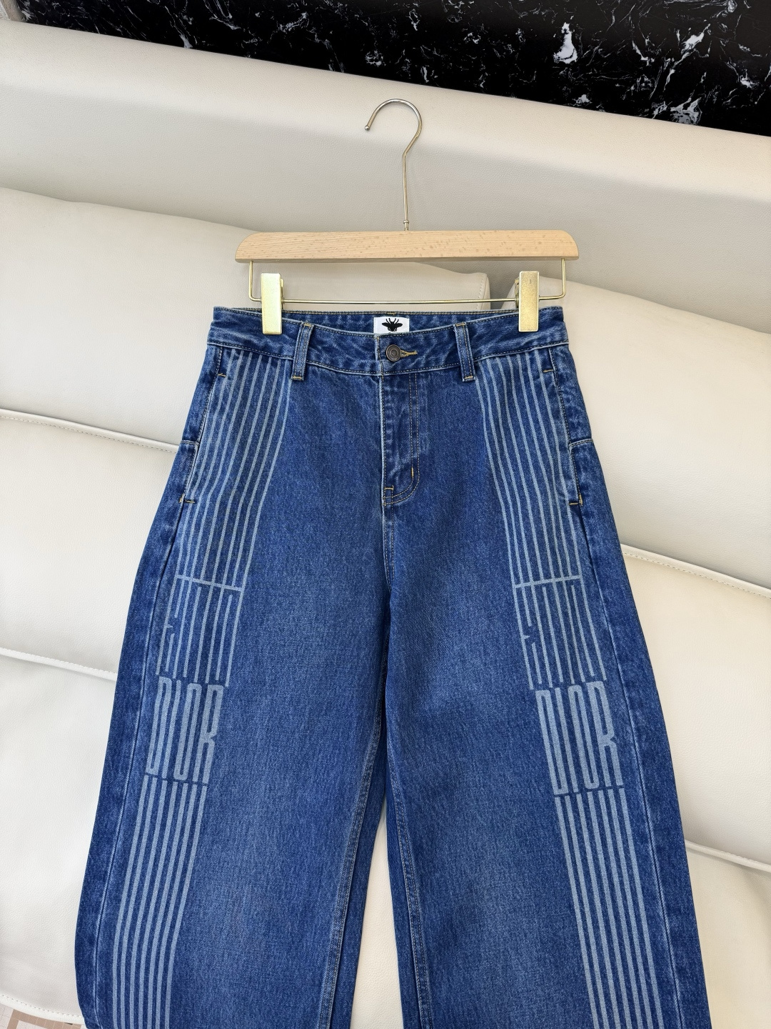 MA001#新款牛仔裤💕Dior 水洗牛仔棉牛仔裤 黑色 蓝色 25-30