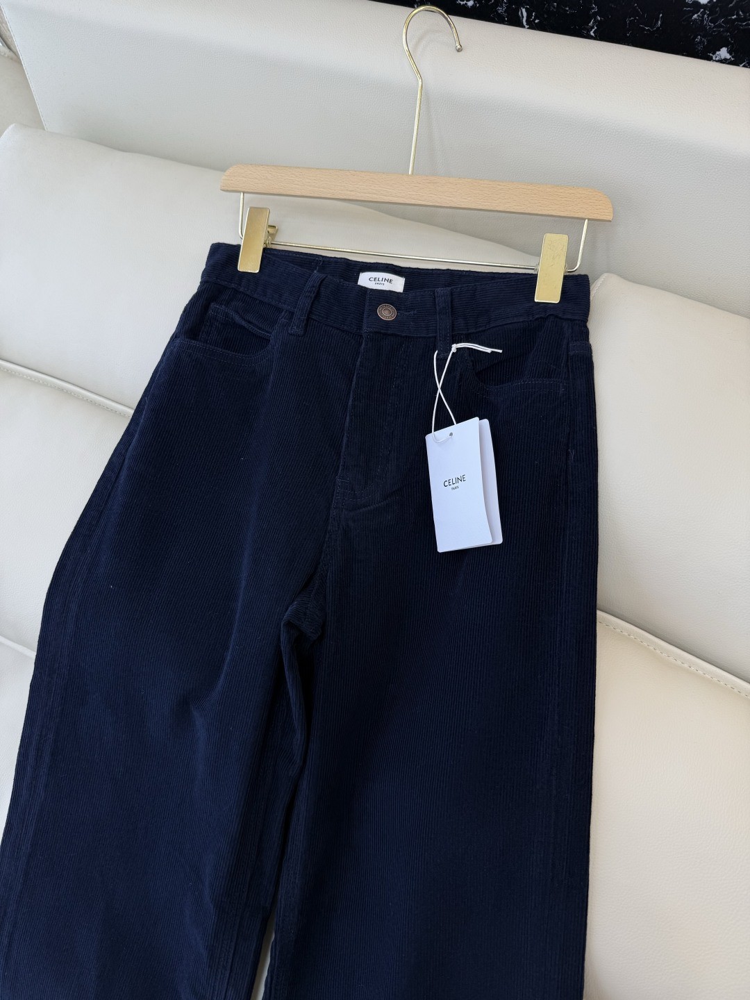 MA003#新款裤子💕celine 灯芯绒 秋冬长裤 蓝色 25-30