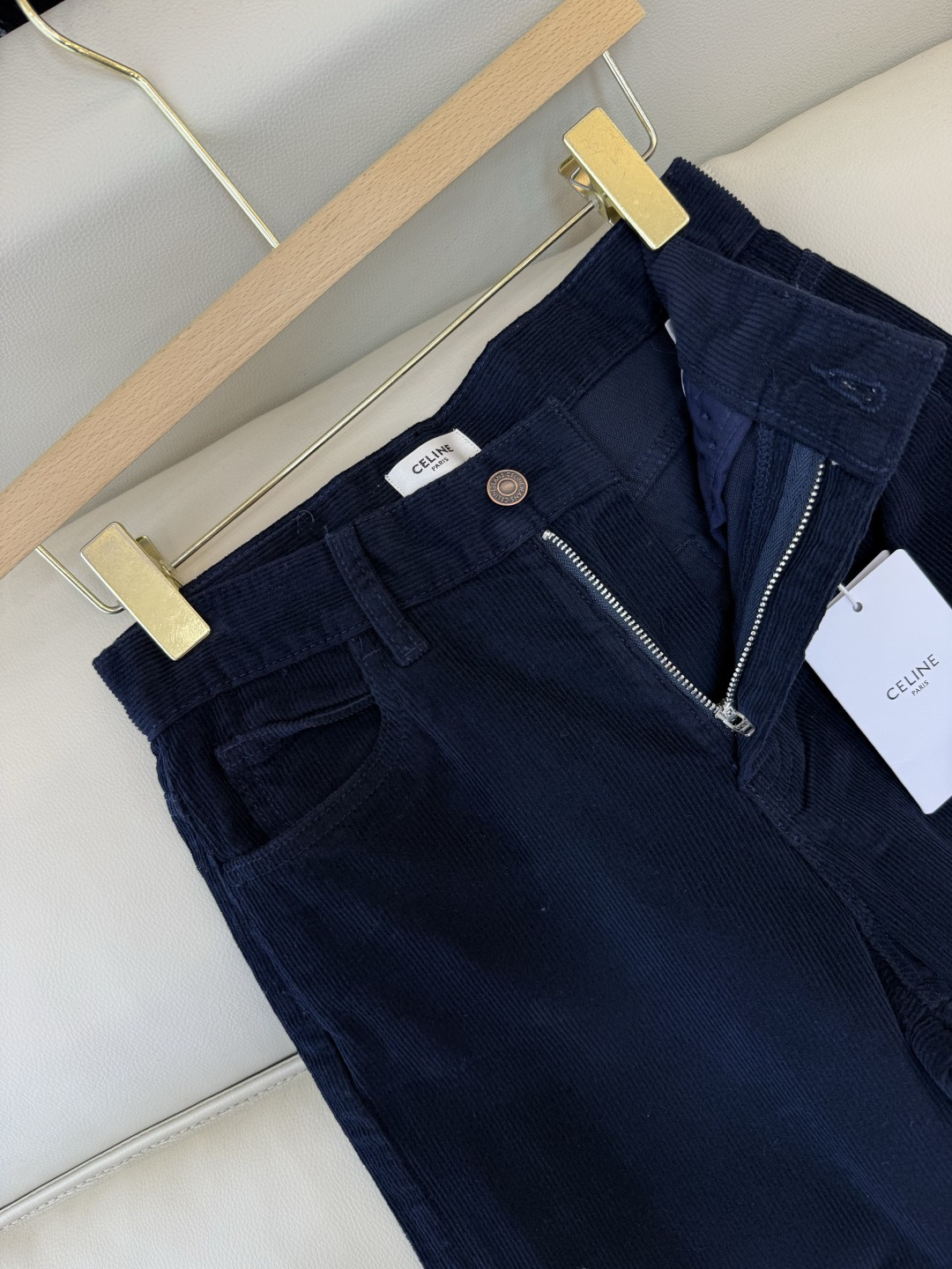 MA003#新款裤子💕celine 灯芯绒 秋冬长裤 蓝色 25-30