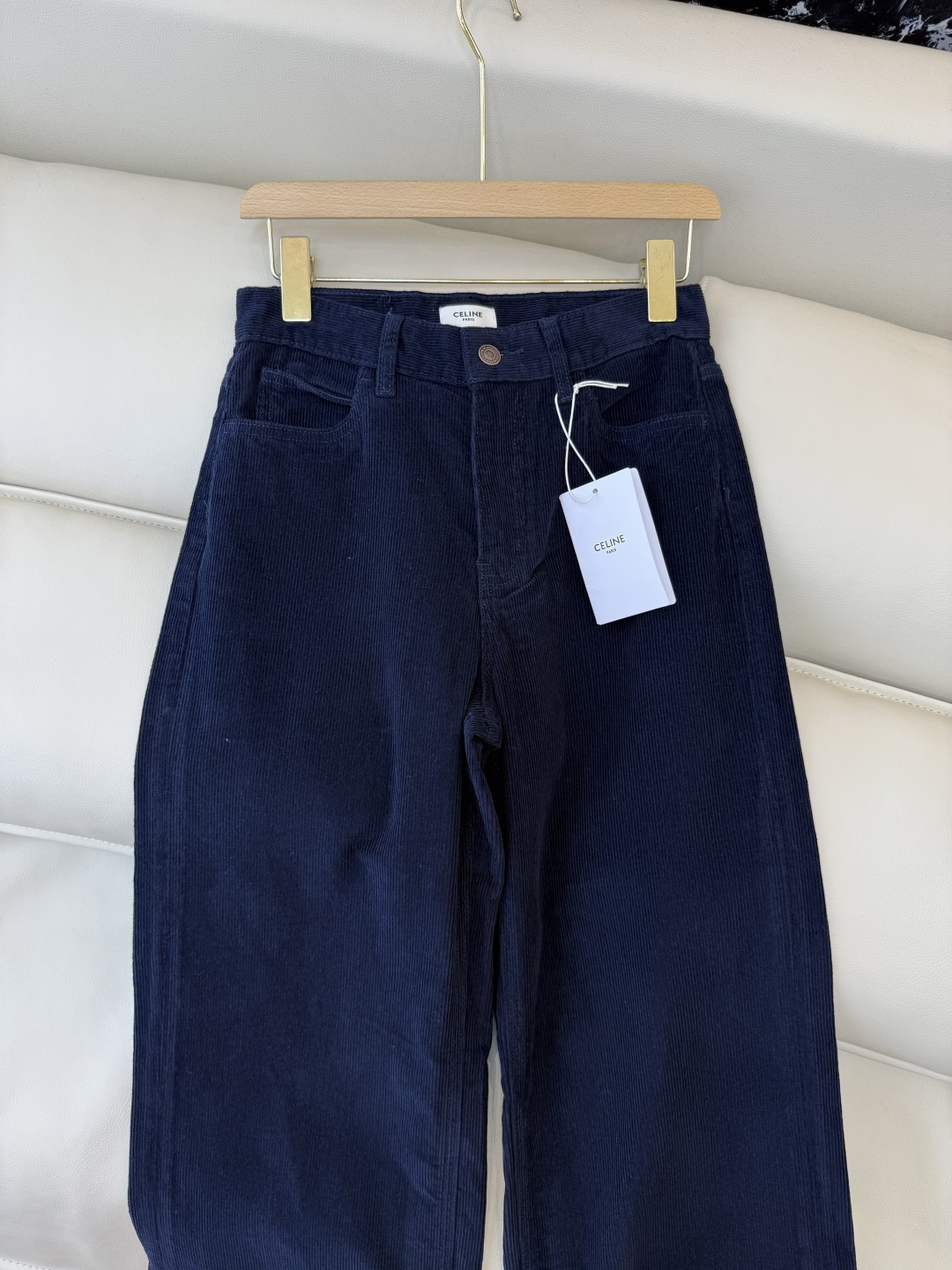 MA003#新款裤子💕celine 灯芯绒 秋冬长裤 蓝色 25-30