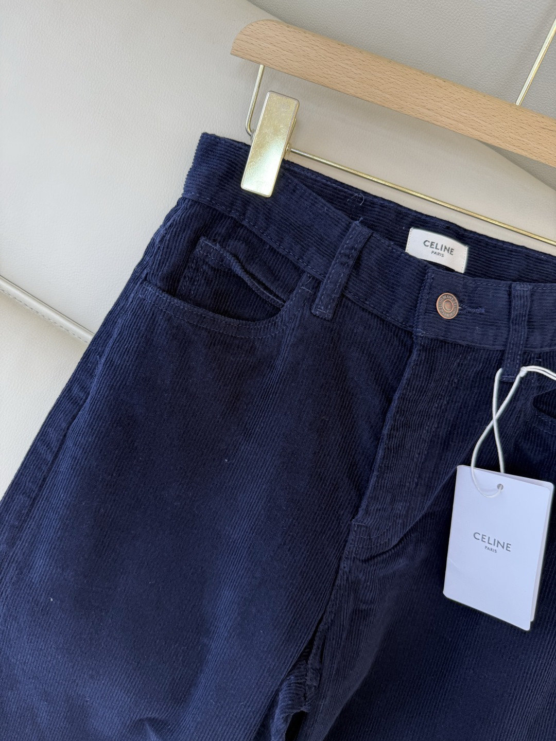 MA003#新款裤子💕celine 灯芯绒 秋冬长裤 蓝色 25-30