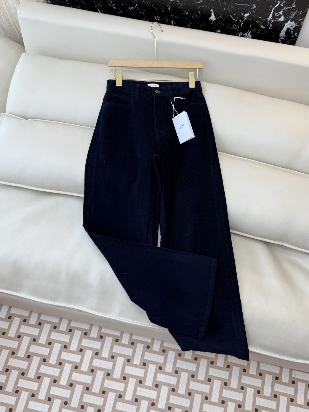 MA003#新款裤子💕celine 灯芯绒 秋冬长裤 蓝色 25-30