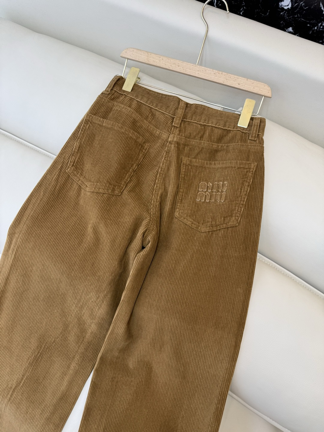 MA002#新款裤子💕miu miu 灯芯绒 秋冬长裤 棕色 25-30