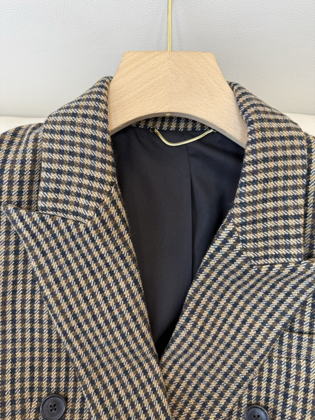 XZ0146#新款外套💕YSL 超级大爆款 西装料长袖外套 灰格纹 SMLXL