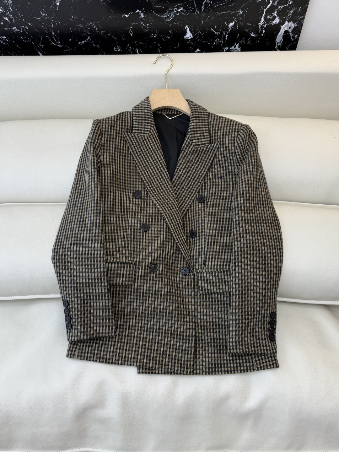 NO:667624,XZ0146# New Jacket P YSL super hot style suit material long-sleeved jacket gray plaid SMLXL, saint laurent, jackets & coats, business suit,  19860909XZ0146#新款外套P YSL 超级大爆款 西装料长袖外套 灰格纹 SMLXL,,saint laurent,jackets & coats,business suit, ,Women's clothing